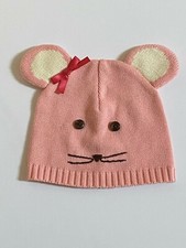 Vintage Gymboree Pink Mouse hat cap ears holiday 2T-5T, 100 Cotton,