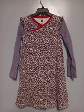 Tea Collection, Girls dress, size 8, 100% cotton knit, Kimono inspired print