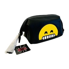 Back To School Pencil Case Emoji Bag Travel Toiletry Cosmetic Makeup Pouch NWT
