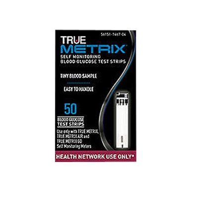 True Metrix Self Monitoring Glucose Test Strips  50 Count By True Metrix