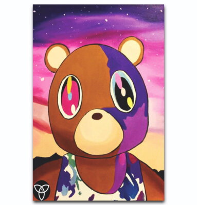 59207 Kanye West Yezzy USA Rap HIPHOP Star Wall Decor Print Poster