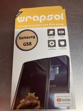 Wrapsol Strongest Protective Film Wrap For Samsung Galaxy GS8/Optically Clear~