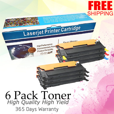6PK CLT-K407S C407S M407S Y407S Toner Cartridges For Samsung CLP-320 CLP-325