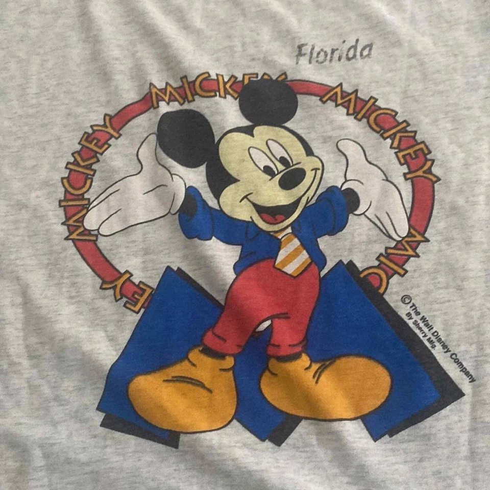 Camiseta vintage de Mickey Mouse Best Fruit of the Loom para niños buen estado talla 10/12 Foto 4 de 4