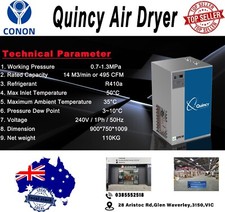 Quincy Air Dryer,aircompressor,Moisture removal.Spray painting.CNC 495CFM.QPR140