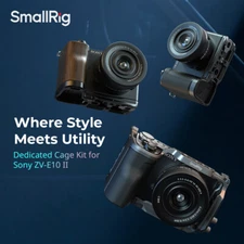 SmallRig ZV-E10 II Cage Kit/HawkLock QR Cage for Sony ZV-E10 II Camera