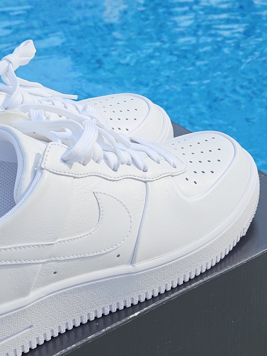 Sz9 - Nike Air Force 1 Ultraforce Leather Triple White | eBay