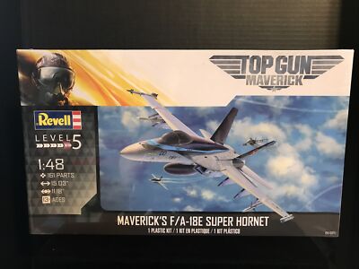 REVELL 85-5871 TOP GUN MAVERICK S F/A-18E SUPER HORNET MODEL KIT-NIB-1:48 SCALE