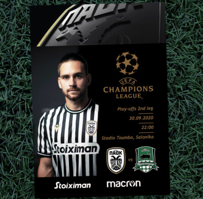 PAOK Thessaloniki Greece KRASNODAR Russia 2020 CHL FAN