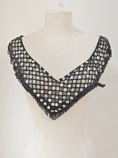 ANTIQUE EDWARDIAN EVENING DRESS COLLAR WITH FRENCH JET