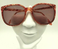Vintage Anthony Martin Arlen Red Oval Sunglasses Hong Kong FRAMES ONLY
