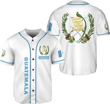 Personalized Name Guatemala Baseball Jersey Shirt Guatemala Camisas Guatemalan P