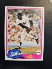 luis tiant 1981 TOPPS  #627 RED SOX ,YANKEES