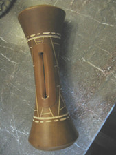 Large Mangobeat Hollow Music Speaker Amplifier Mosaic Hand Carved Wood