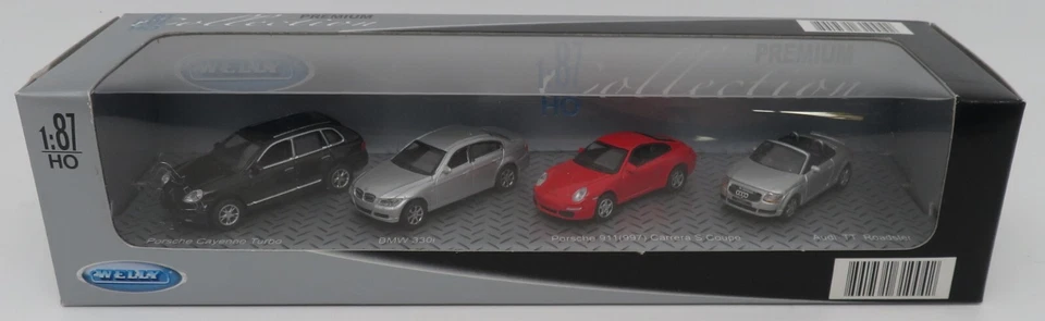 WELLY HO 1/87 AUDI TT MB 190 200 SLK PORSCHE 356 911 CAYENNE MINI BMW 120 Z4 - Photo 3/4