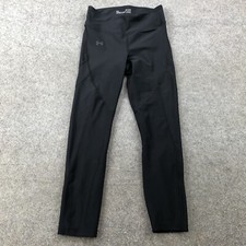 Under Armour Leggings Womens Small Black Heatgear Compression Gym Workout Casual