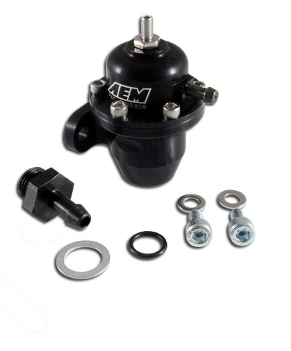 For AEM FUEL PRESSURE REGULATOR FPR 25-300BK Civic Integra Del Sol B16A B18C D16