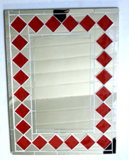 Mosaic Mirror Hand Crafted  With Square Design 40 x 30 Cm Wide ( WITH DEFECTS )