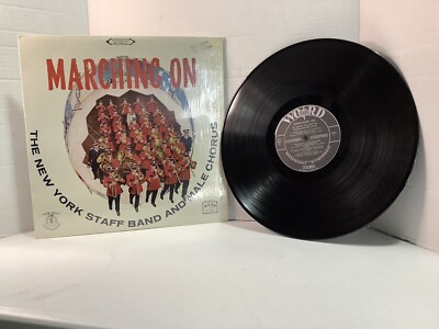 Marching On, The New York Staff Band And Male Chorus LP MULTIPLES SHIP/FREE!