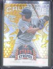 2015 Panini Stars and Stripes Gold Crusade #63 Kyle Schwarber No 5 of 25