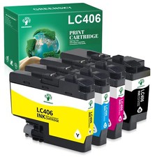 4 Pack Ink Cartridge compatible for Brother LC406 LC-406 MFC-J4335DW MFC-J4345DW