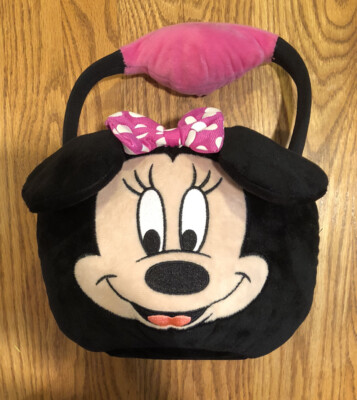 Flipeez Disney Minnie Mouse Basket Squeeze Handle Ears Pop Up New - No Tags