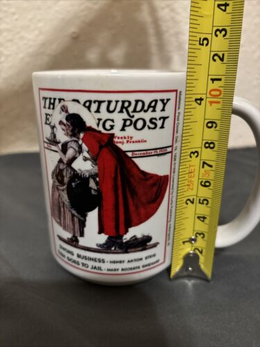 Sherwood Norman Rockwell Mistelzweig Samstag Abend Post Kaffeebecher Tasse - Bild 7 von 7