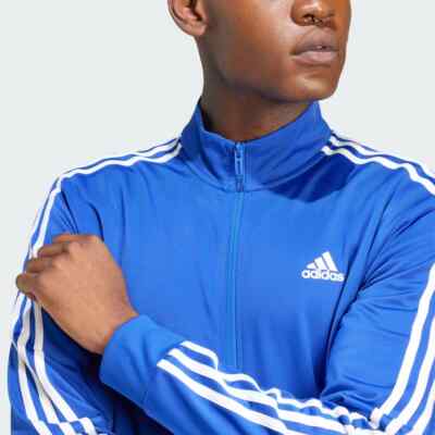 adidas Men's Essentials Warm-Up 3-Stripes Track Top Jacket IS9286