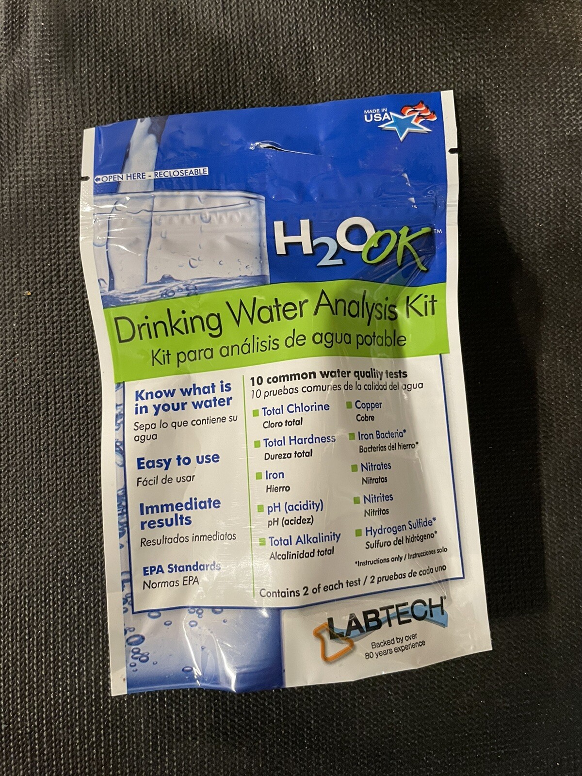 Mosser Lee H2o OK Drinking Water Analysis Kit for sale online eBay