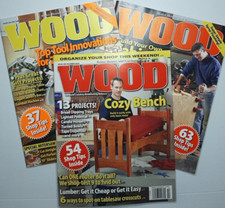 Wood Magazine Lot of 3 Issues 2010/11 Better Homes Gardens Tool Reviews Projects
