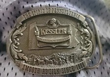 KESSLER American Whiskey Vintage 1993 Belt Buckle Smooth As Silk