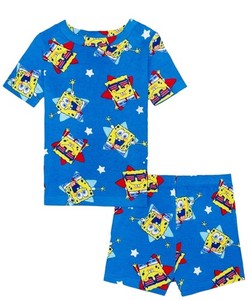 SpongeBob Unisex Toddler Blue 2 PC Pajama Set Size 5T NWT