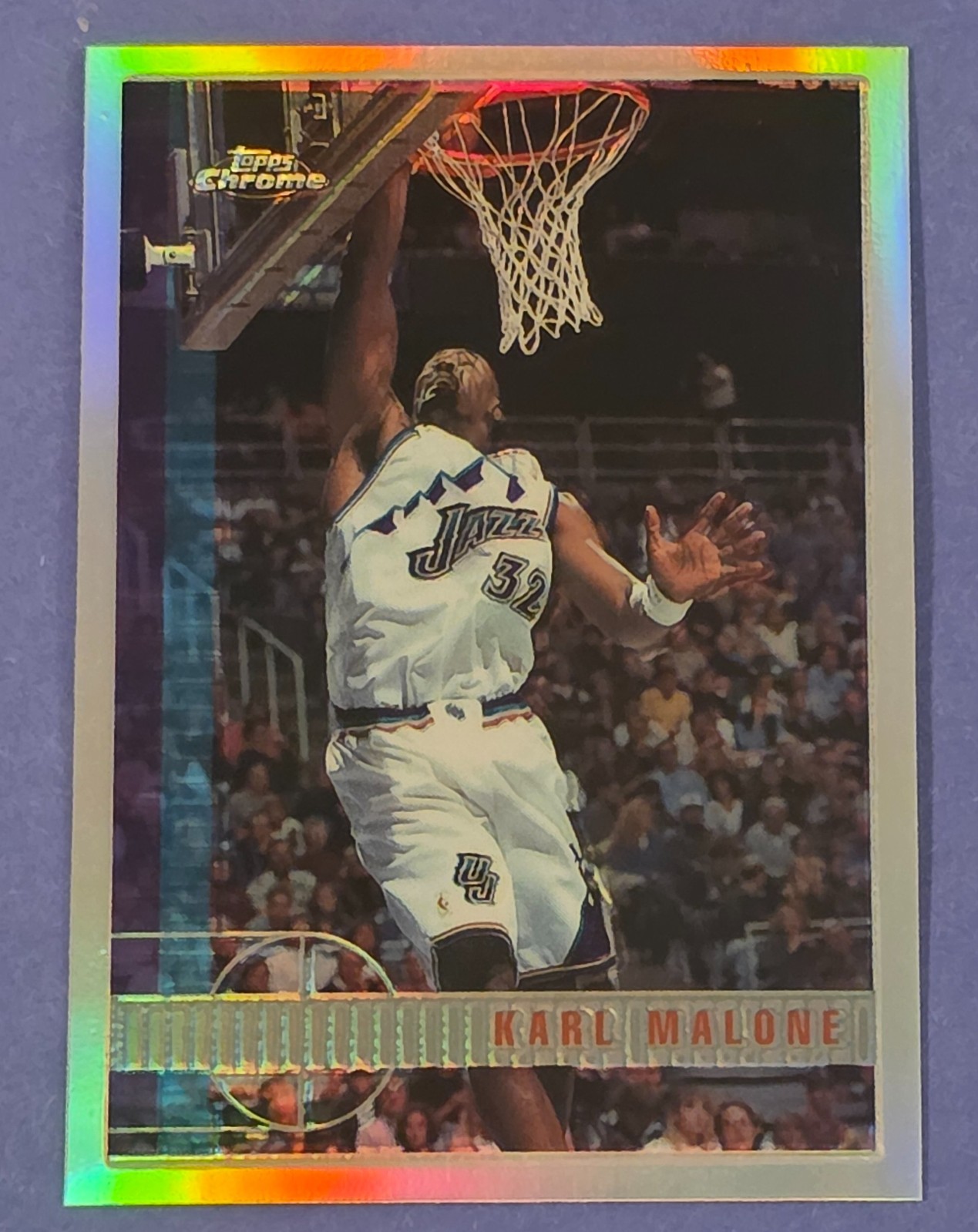 1997-98 Topps Chrome Karl Malone #166 REFRACTOR