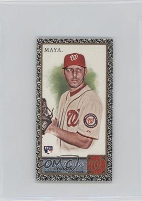 2011 Topps Allen & Ginter's Mini Black Border Yunesky Maya #172 Rookie RC 5h0