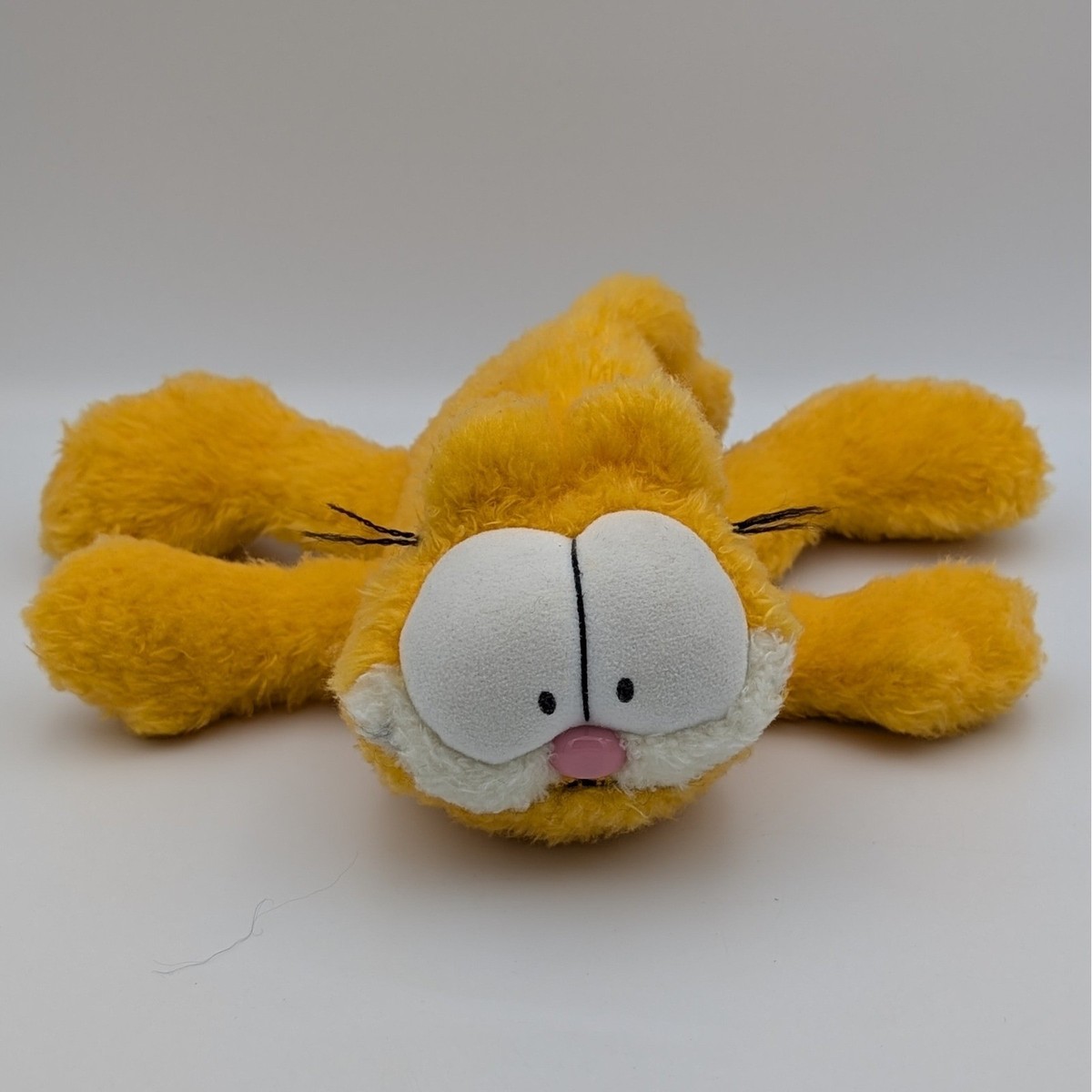VTG Garfield Plush Fine Toy Co 1978 Paws Korea Beanie Laying Flat