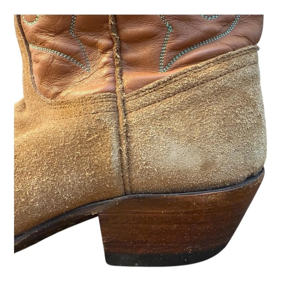Bota de vaquero occidental vintage hecha a mano con incrustaciones de flores Sundance para mujer talla 5,5 Foto 3 de 4