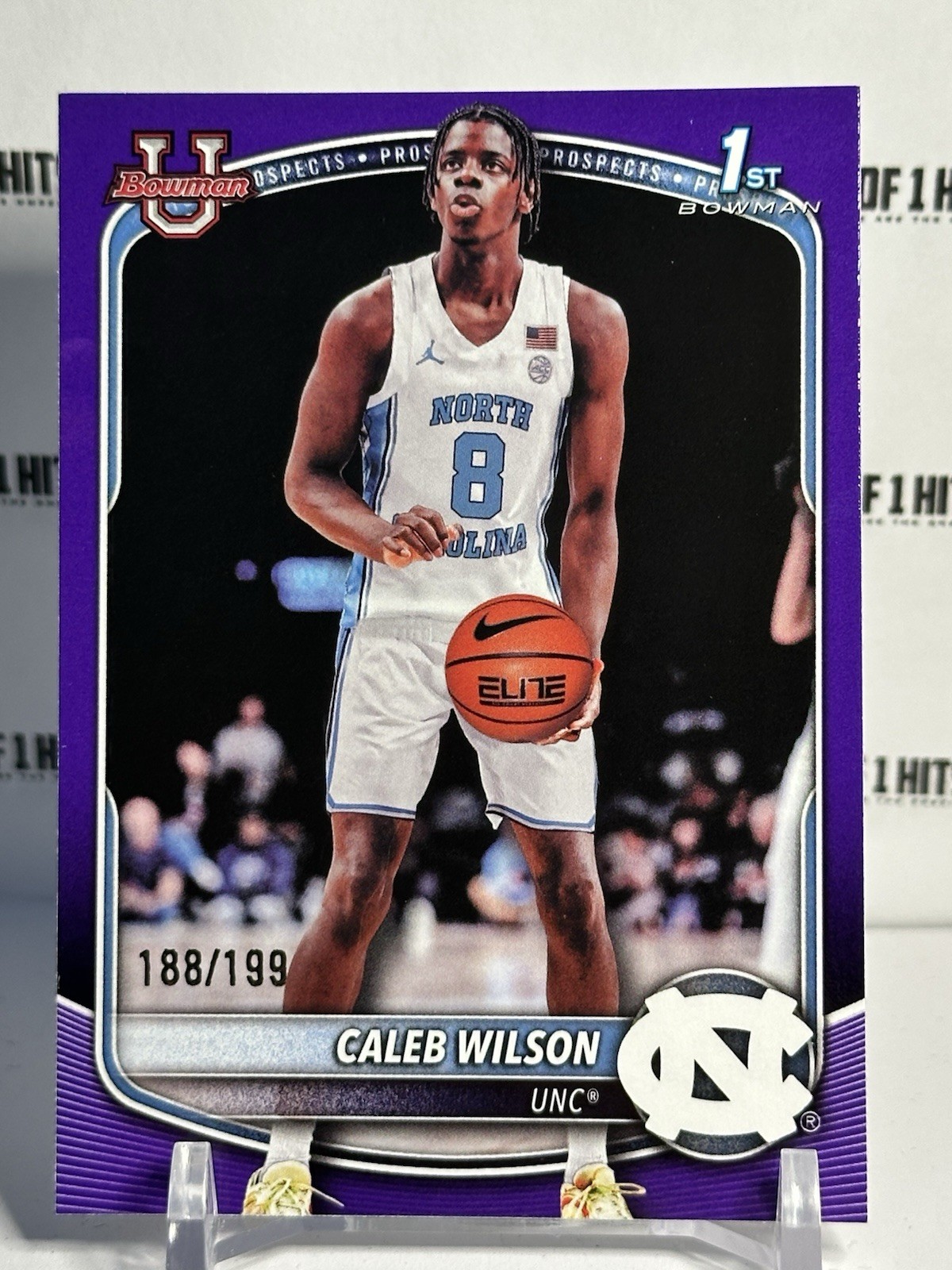 2025-26 Bowman #BPP-83 Caleb Wilson Purple Paper Parallel #/199