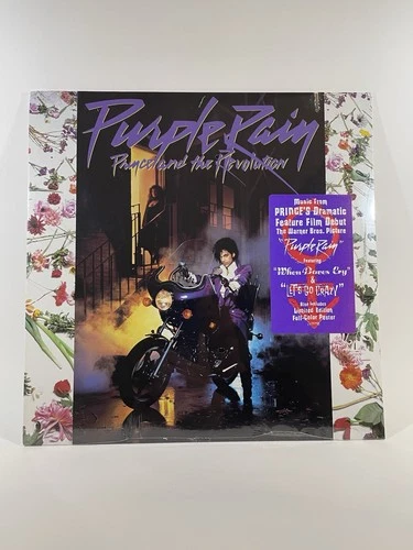 LP: Prince - Purple Rain - Original Vinyl LP 1984 SEALED w/poster Cut-Out