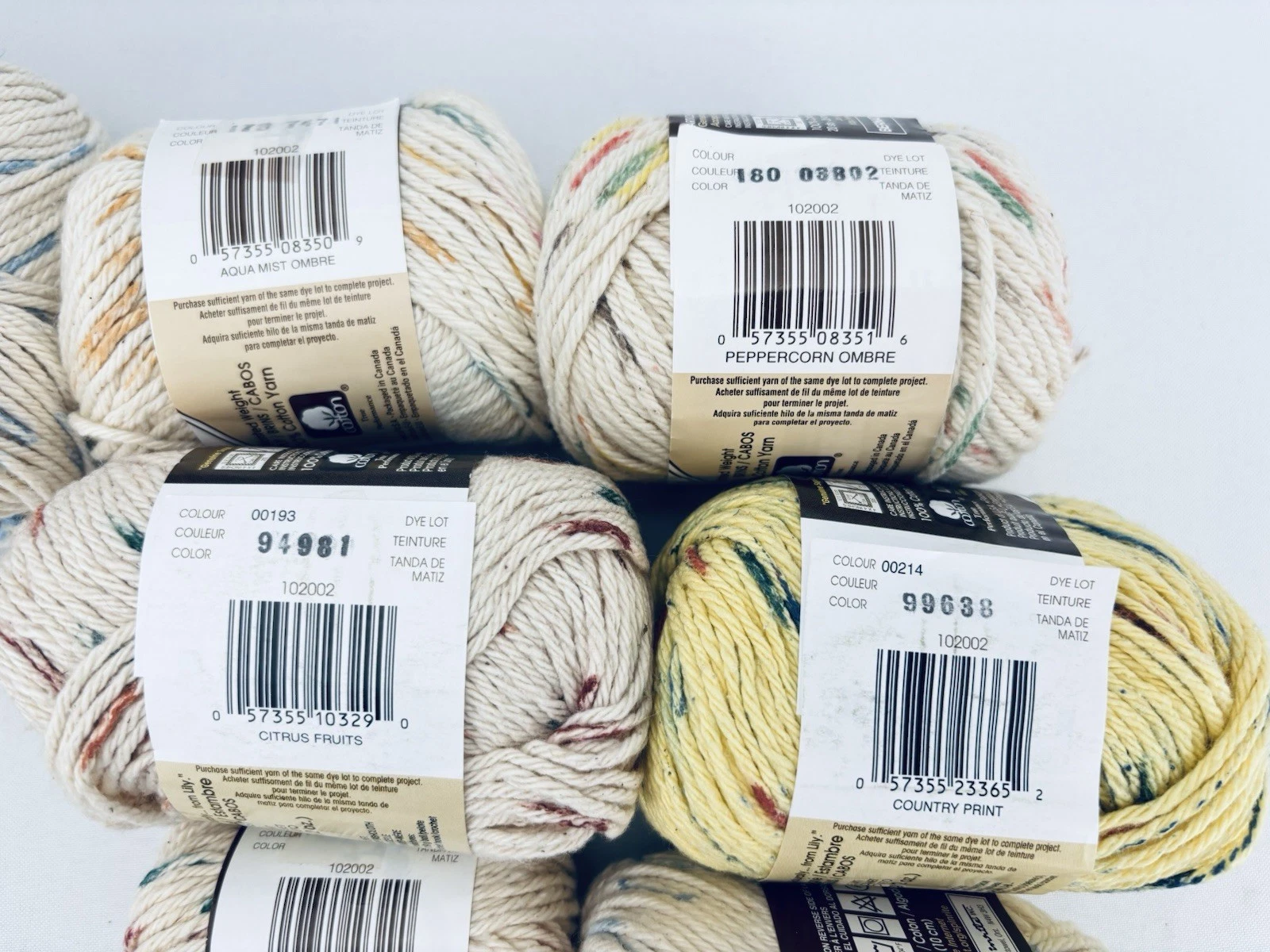 Large Lot Sugar 'N Cream Cotton +Scrub Off +Peaches & Cream DESTASH VTG Yarn image 9