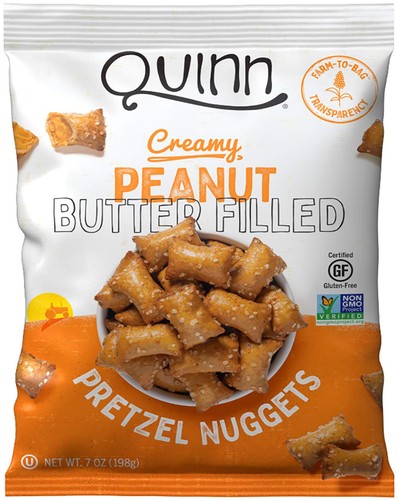 7 Unzen Erdnussbutter Brezel Nuggets Glutenfrei Milchfrei Vegan Snack Pack - Bild 1 von 10