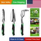 Garden Tool Set, 3 Pack Aluminum Heavy Duty Gardening Kit Includes Hand Trowe...