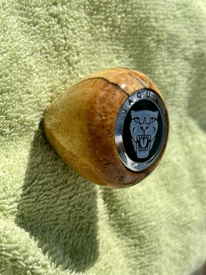 JAGUAR XJ6, XJS, XJ8, XK8, XJR, XKR, XK, tipo S, tipo X, perilla de cambio de marchas de madera de burl XK Foto 2 de 4