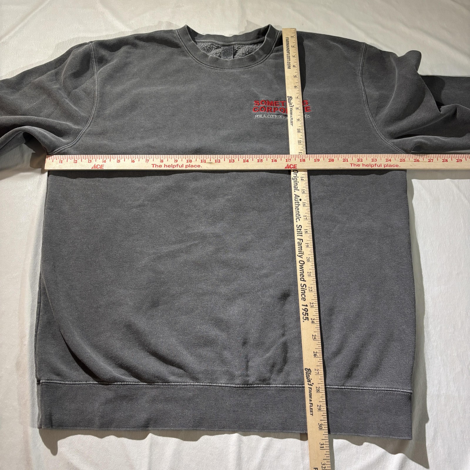 Something Corporate Sweatshirt Mens XL Gray Crewneck Met Philly Sold Out 2024 image 6