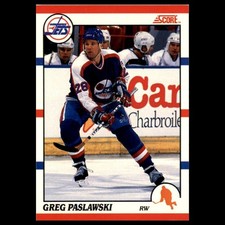 Greg Paslawski #249 1990-91 Score Winnipeg Jets Hockey Card NHL