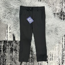 Appaman Youth Pinstripe Black Tailored Trouser Size 8 NWT