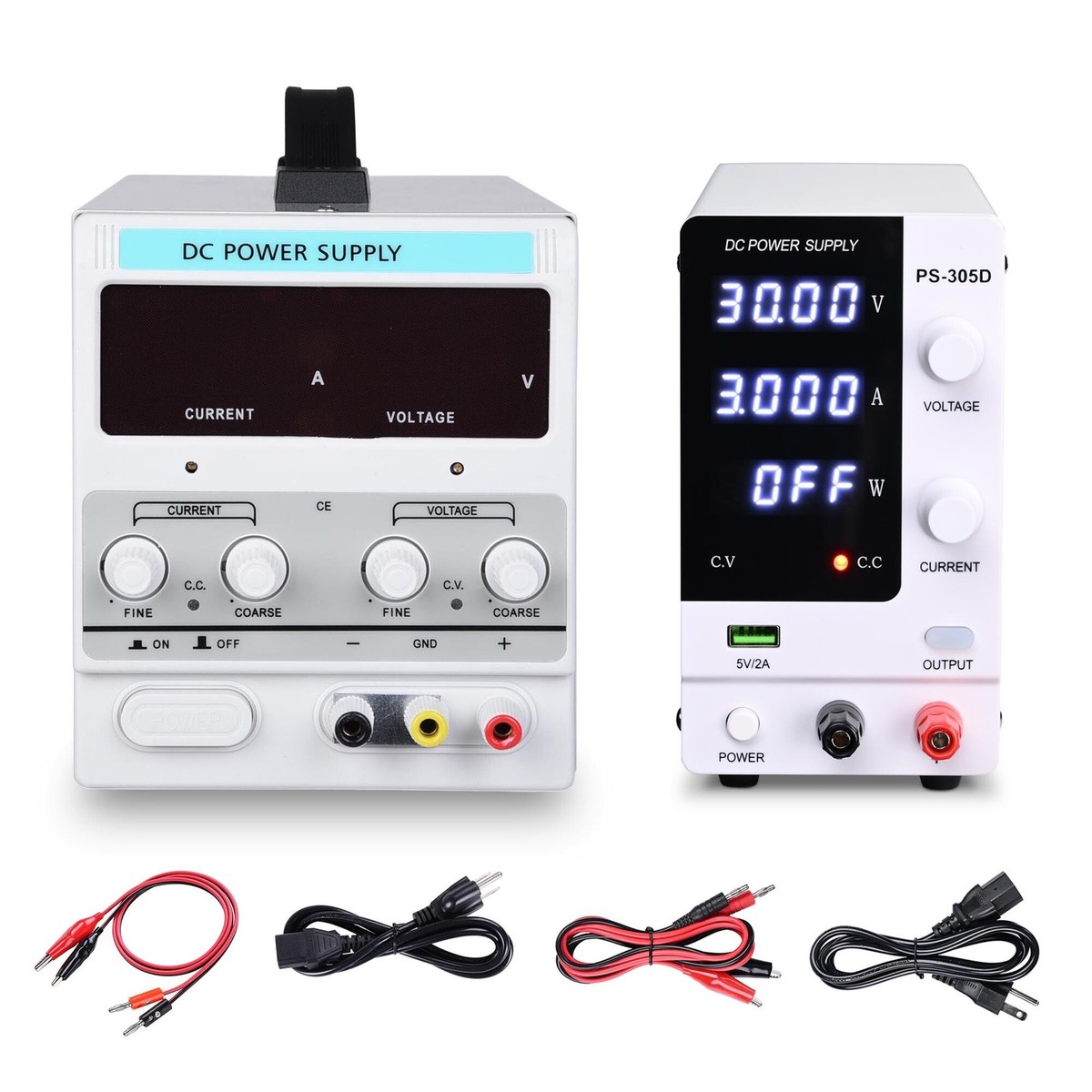 Yescom 30V 5A/10A DC Power Supply Precision Variable Digital