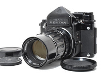 tested【NEAR MINT】Pentax 6x7 67 TTL M-up Eye Level Camera/SMC T 200mm f4 From JP