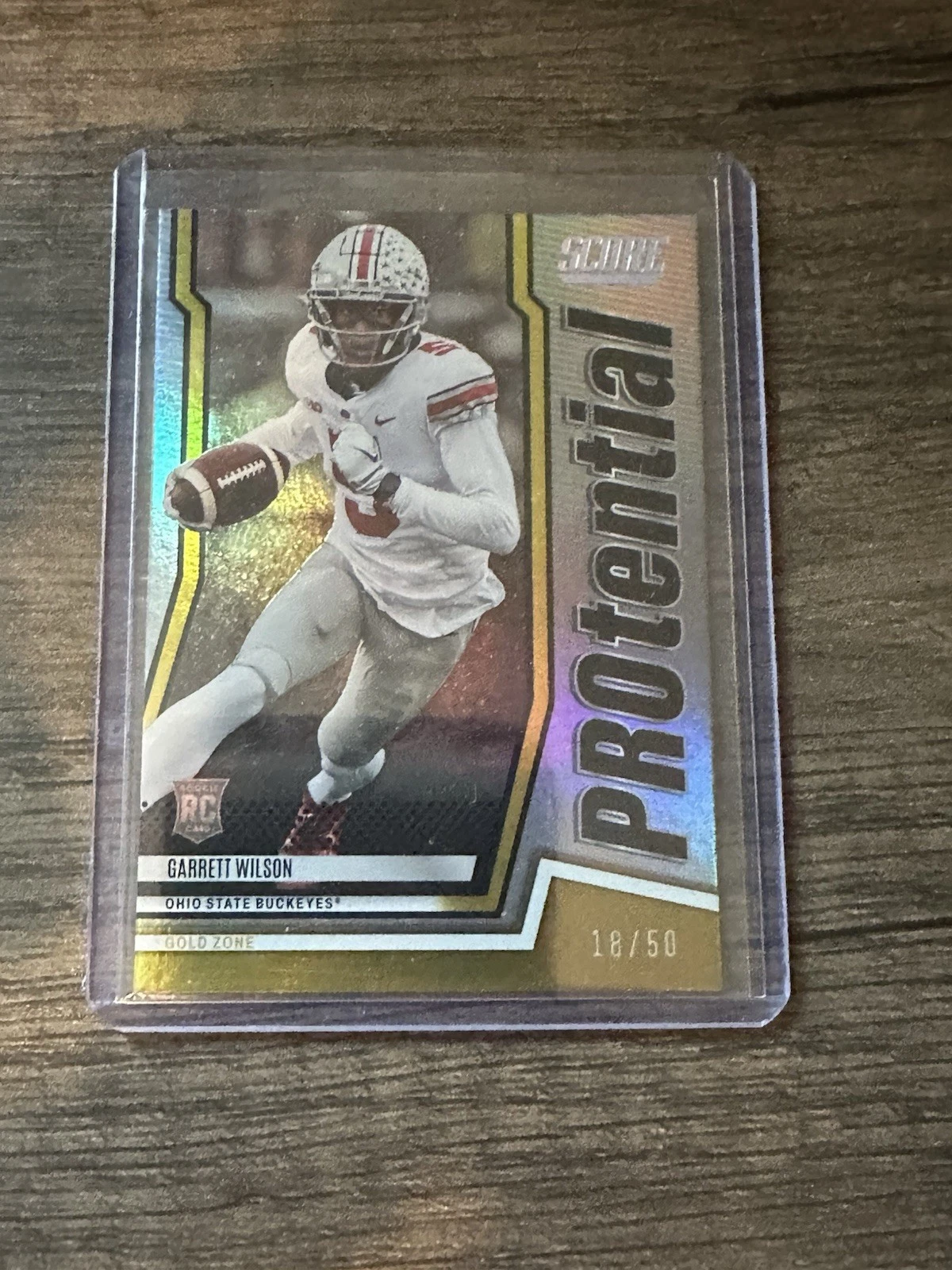 Garrett Wilson Panini Score Protential #PGW Gold