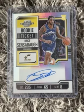 2023-24 Panini Contenders Optic Rookie Ticket Auto RC Brice Sensabaugh