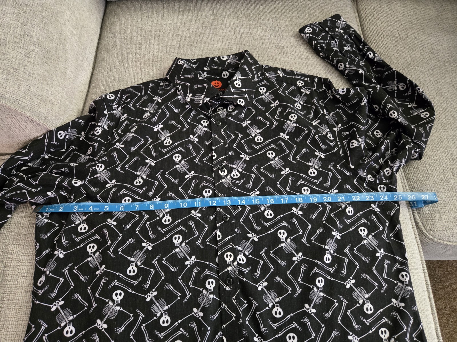 Button Down Skull/Skeleton Shirt - image 5